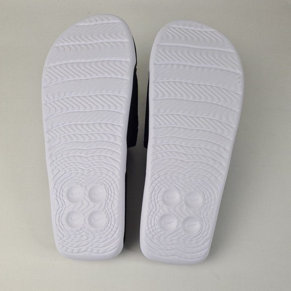 Nike Air Max Cirro Slides Black Metallic Silver Fashion  Mens SZ 8 - Picture 10 of 12